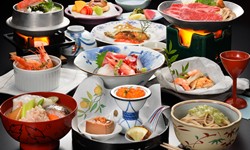 天童温泉 ホテル王将 王将街道 旅館 ホテル 宿泊 日帰り 宴会 法要 日帰り入浴 おうしょう 夕食 朝食 会議 山形牛 すき焼き しゃぶしゃぶ ステーキ 大浴場 ビアパーティー ご法要プラン 百合-ゆり